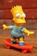 画像1: ct-191001-17 the Simpsons / Bart 1990's PVC "Skateboard" (1)