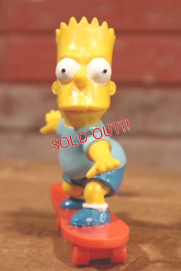 画像2: ct-191001-17 the Simpsons / Bart 1990's PVC "Skateboard"