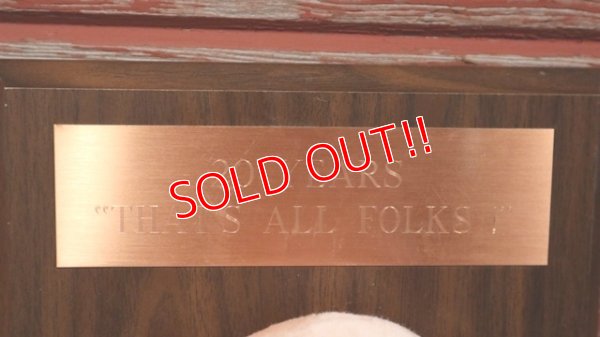 画像4: ct-190910-08 Porky Pig / 1980's-1990's Plush Doll & Wood Plate