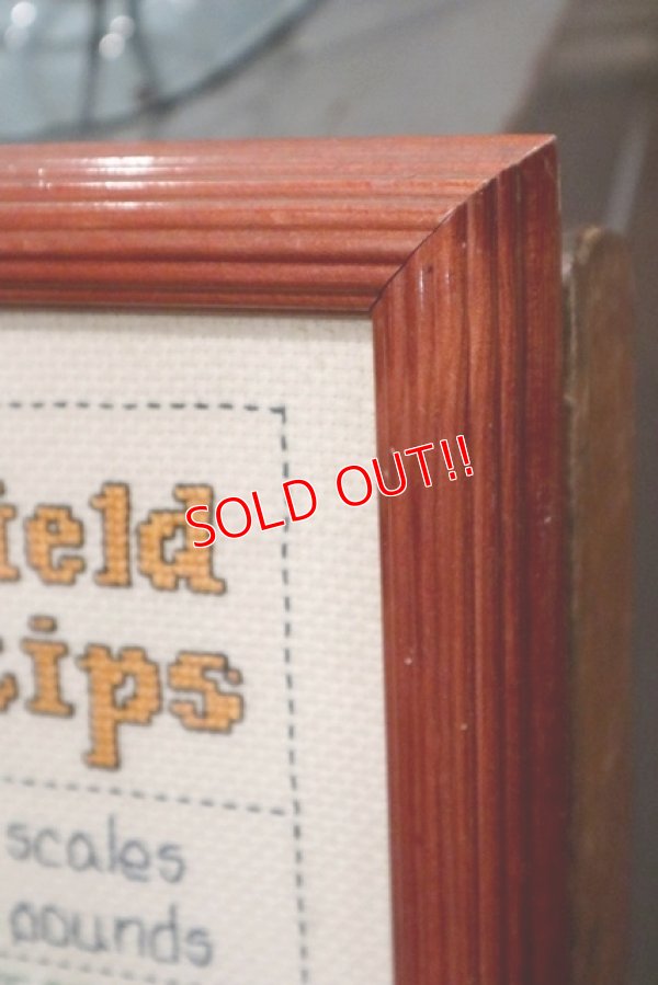 画像6: ct-190905-88 Garfield / 1980's Cross-stitch Wall Deco