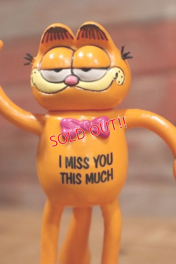 画像2: ct-191001-04 Garfield / DAKIN 1980's Bendable Figure