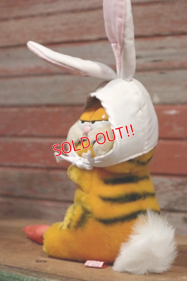 画像4: ct-191001-43 Garfield / DAKIN 1980's Plush Doll "Easter Bunny"