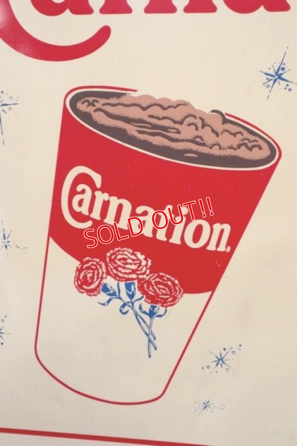 画像3: dp-190901-31 Carnation / Vintage Plastic Sign