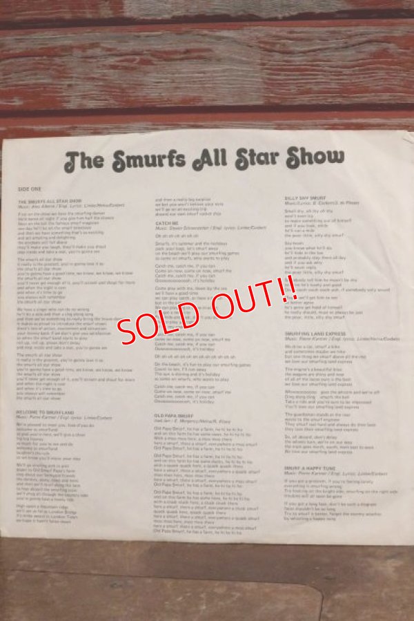 画像10: ct-190912-01 Smurfs / The Smurfs All Star Show 1980's Record