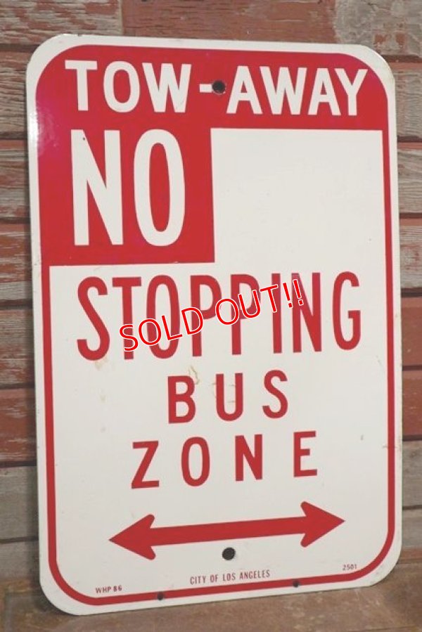 画像1: dp-191001-21 Road Sign "NO STOPPING BUS ZONE"