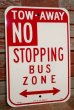 画像1: dp-191001-21 Road Sign "NO STOPPING BUS ZONE" (1)
