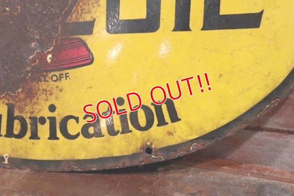 画像7: dp-191001-22 PENNZOIL / 1950's-1960's W-side Metal Sign