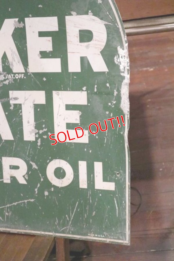 画像4: dp-190901-28 Quaker State / 1940's W-side Metal Sign