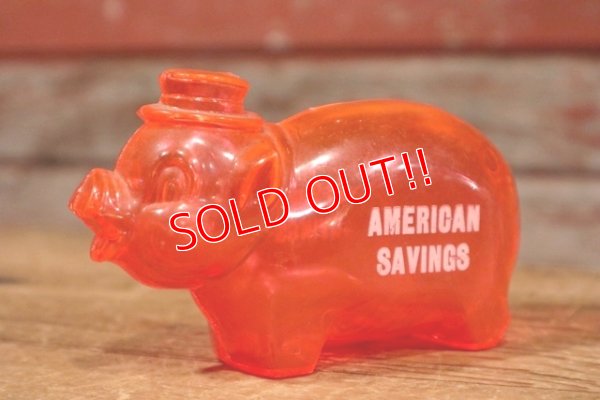 画像1: ct-191001-120 American Savings / Vintage Piggy Bank