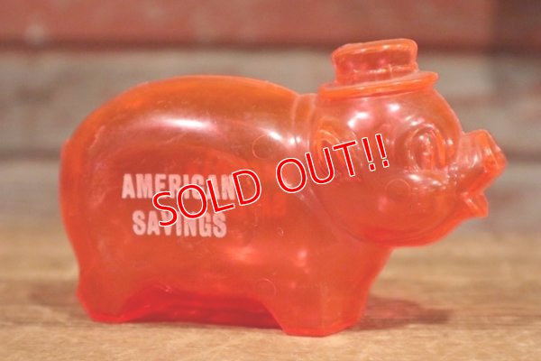 画像2: ct-191001-120 American Savings / Vintage Piggy Bank