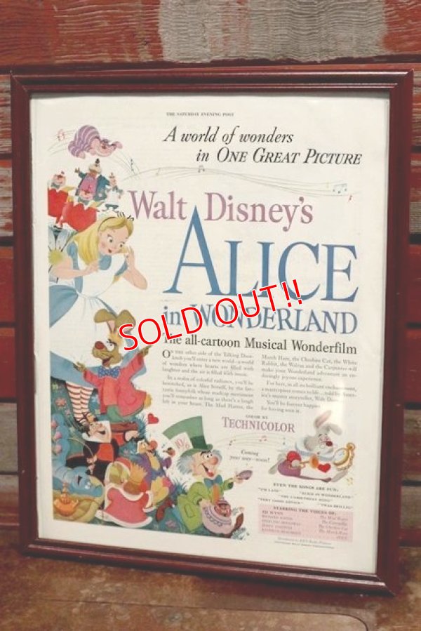 画像1: ct-191001-72 Alice in Wonderland / 1960's Advertisement