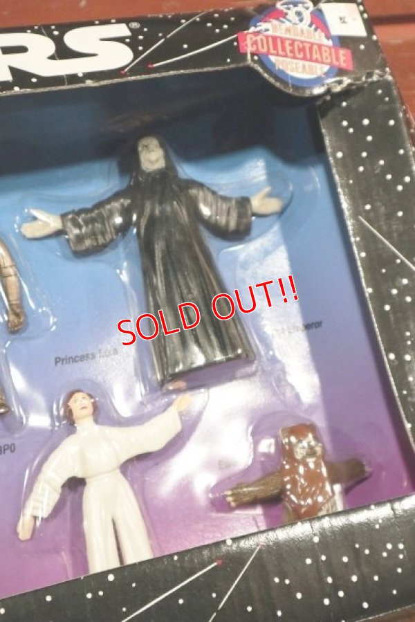 画像4: ct-190905-45 STAR WARS / Justoys 1993 Bendable Figure Set
