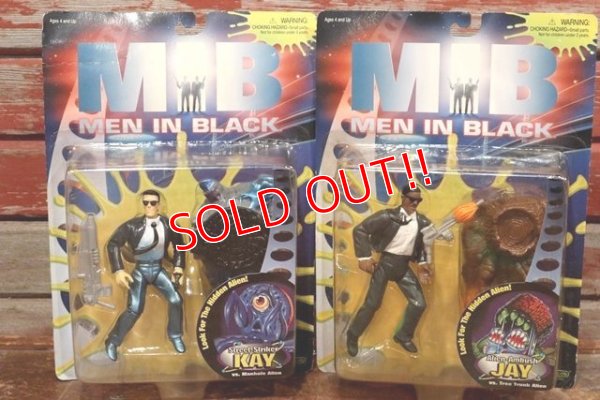 画像1: ct-191101-01 MEN IN BLACK / gloob 1997 KAY & JAY Action Figure Set