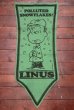 画像1: ct-191001-30 PEANUTS / 1960's Banner "Linus" Green (1)
