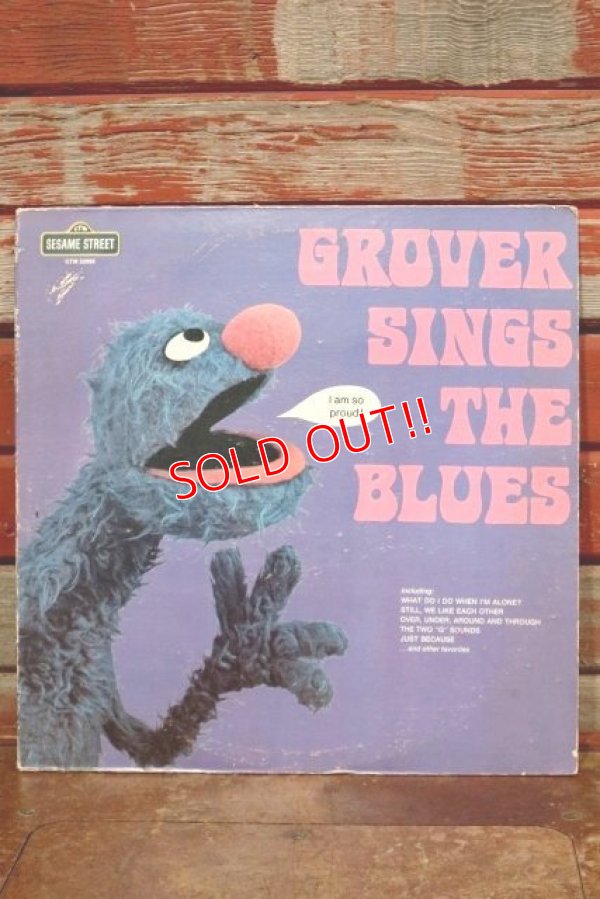 画像1: ct-150818-29 Sesame Street / Grover Sings The Blues 1970's Record