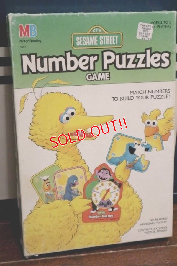 画像9: ct-190910-34 Sesame Street / Milton Bradley 1989 Number Puzzles Game