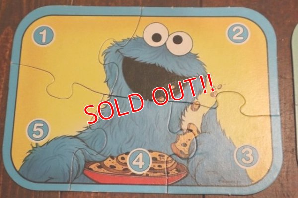 画像3: ct-190910-34 Sesame Street / Milton Bradley 1989 Number Puzzles Game