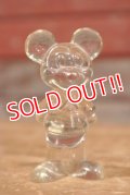 ct-191001-99 Mickey Mouse / 1970's Clear Plastic Figure