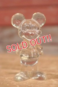 ct-191001-99 Mickey Mouse / 1970's Clear Plastic Figure