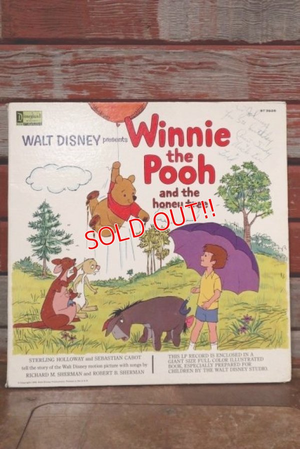 画像1: ct-190910-05 Winnie the Pooh and the honey tree 1970's Record & Book