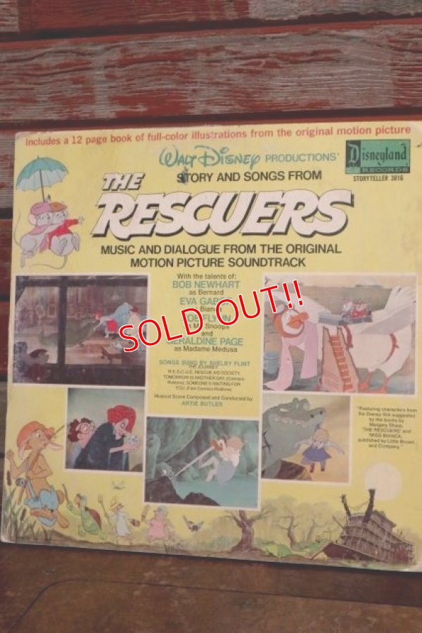 画像9: ct-190910-04 The Rescuers / 1970's Record & Book