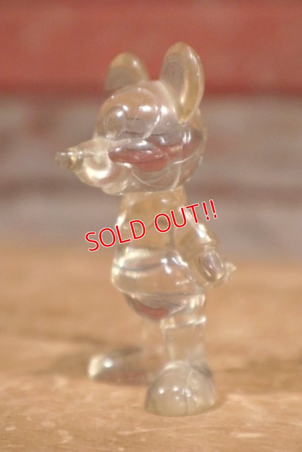 画像2: ct-191001-99 Mickey Mouse / 1970's Clear Plastic Figure
