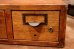 画像3: dp-191101-08 Vintage Wood Card Cabinet