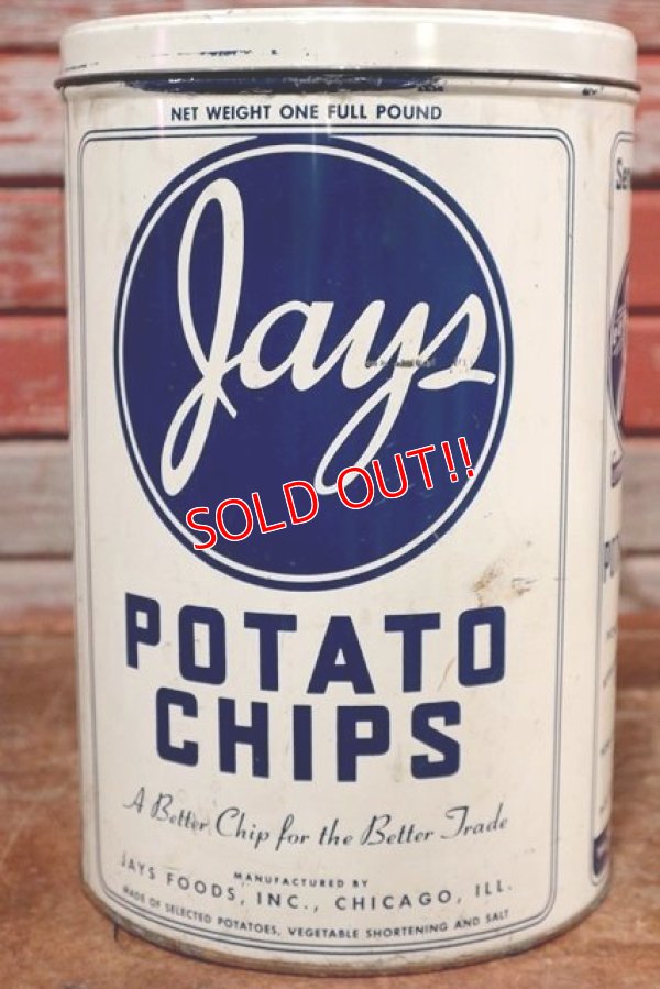 画像2: dp-191110-01 Jay's / Vintage Potato Chips Can