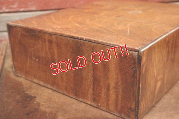 画像7: dp-191101-08 Vintage Wood Card Cabinet