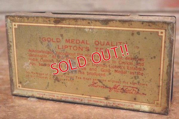 画像7: dp-191110-09 LIPTON'S / 1940's TEA BAGS Tin Can