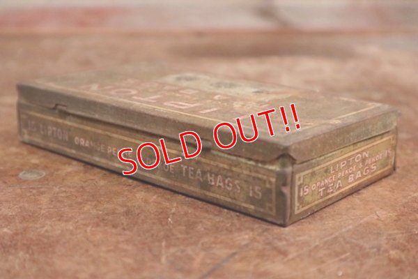 画像4: dp-191110-09 LIPTON'S / 1940's TEA BAGS Tin Can