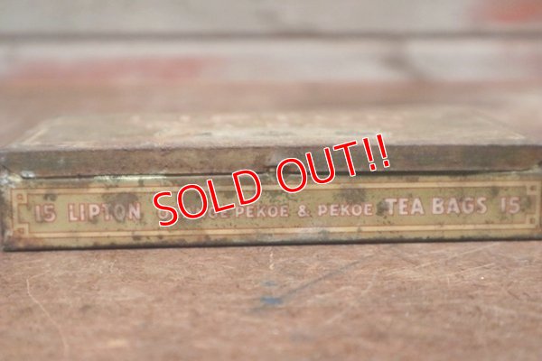 画像3: dp-191110-09 LIPTON'S / 1940's TEA BAGS Tin Can