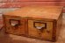 画像1: dp-191101-08 Vintage Wood Card Cabinet (1)