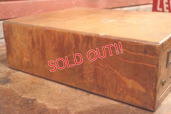画像8: dp-191101-08 Vintage Wood Card Cabinet