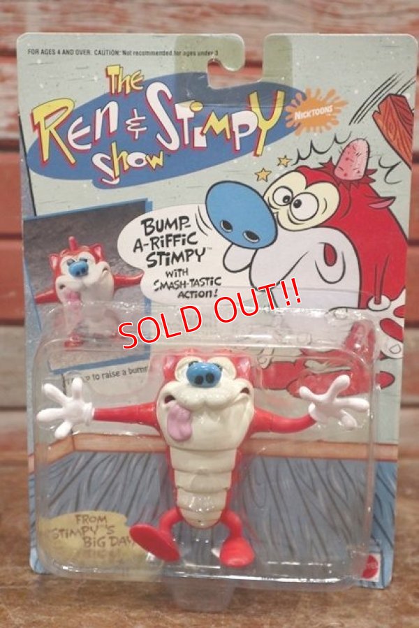 画像1: ct-191101-05 The Ren & Stimpy Show / Mattel 1990's Bump-a Riffic Stimpy