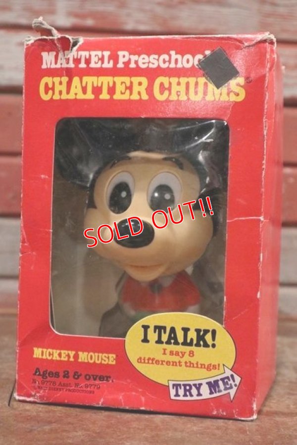 画像1: ct-191101-01 Mickey Mouse / Mattel 1970's Chatter Chums (Box)