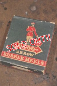 dp-191110-14 HOOD ARROW / 1940's-1950's Rubber Heels