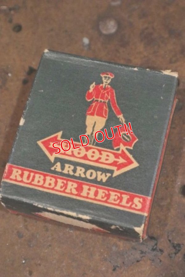 画像1: dp-191110-14 HOOD ARROW / 1940's-1950's Rubber Heels