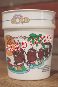 ct-191101-21 California Raisins / 1987Plastic Cup "Gold"