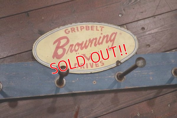 画像3: dp-191101-40 GRIPBELT Browning "V" DRIVES / Vintage Display Hook
