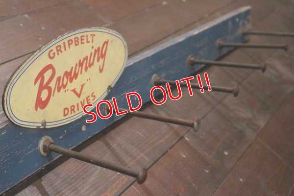 画像6: dp-191101-40 GRIPBELT Browning "V" DRIVES / Vintage Display Hook