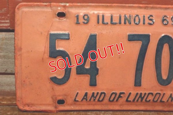 画像2: dp-191101-41 1960's License Plate "ILLINOIS"