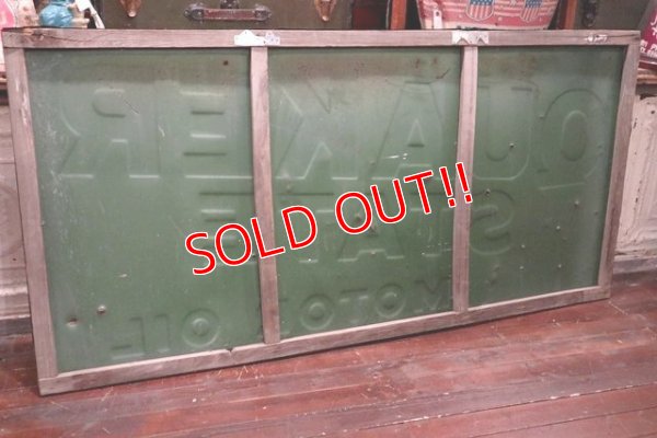 画像9: dp-191101-12 QUAKER STATE MOTOR OIL / 1940's METAL SIGN