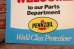 画像5: dp-191101-30 Pennzoil / 1990's W-side Plastic Sign "WELCOME"