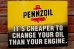 画像5: dp-191101-31 Pennzoil / 1990's W-side Plastic Sign