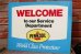 画像1: dp-191101-30 Pennzoil / 1990's W-side Plastic Sign "WELCOME" (1)