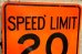 画像2: dp-191101-37 Road Sign "SPEED LIMIT 20 8 A.M.-5 P.M. SCHOOL DAYS " (2)