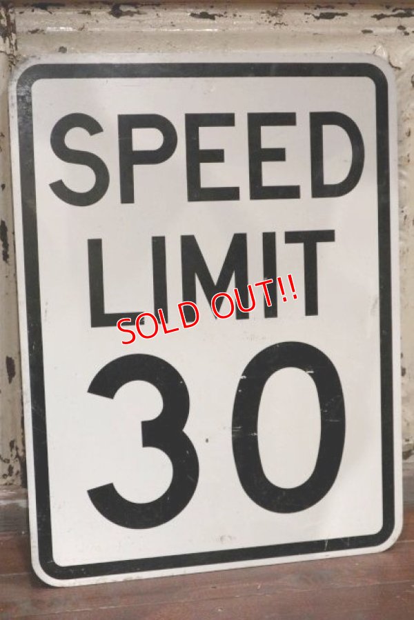 画像2: dp-191101-33 Road Sign "SPEED LIMIT 30"