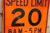 画像3: dp-191101-37 Road Sign "SPEED LIMIT 20 8 A.M.-5 P.M. SCHOOL DAYS " (3)