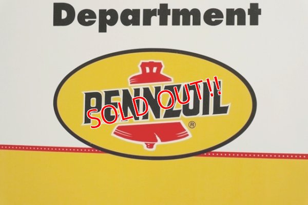 画像2: dp-191101-28 Pennzoil / 1990's W-side Plastic Sign "WELCOME"